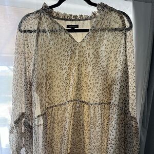 Express size large dress leopard print